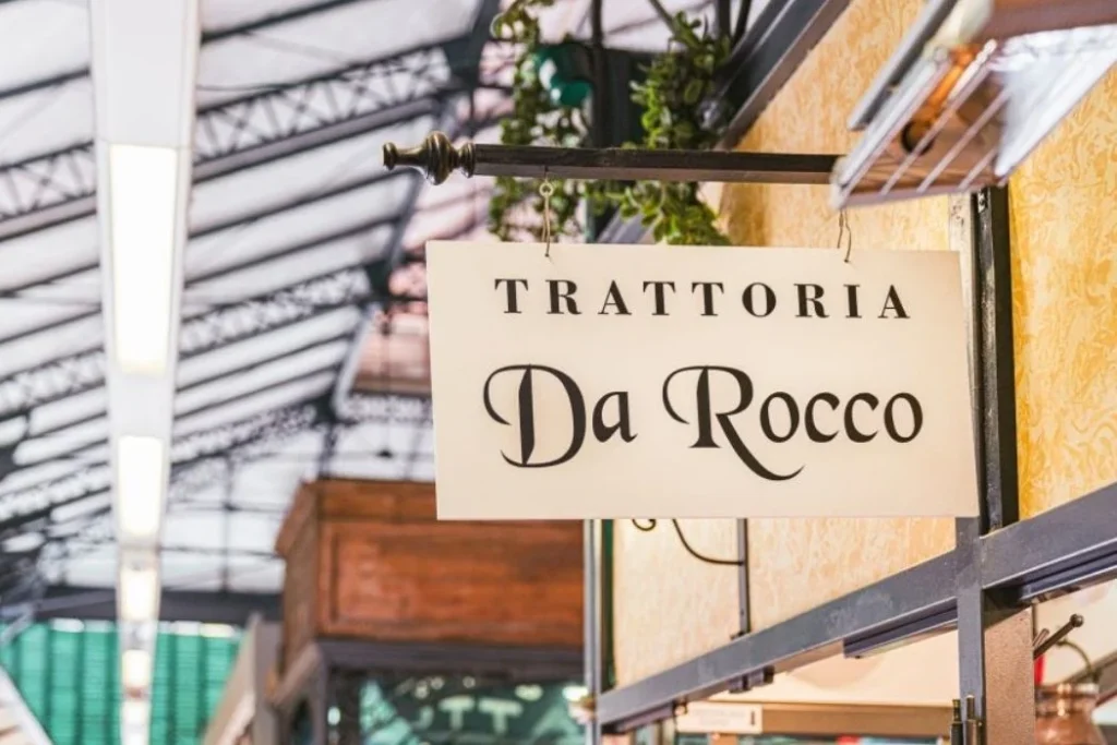Florenz Schild Trattoria da Rocco